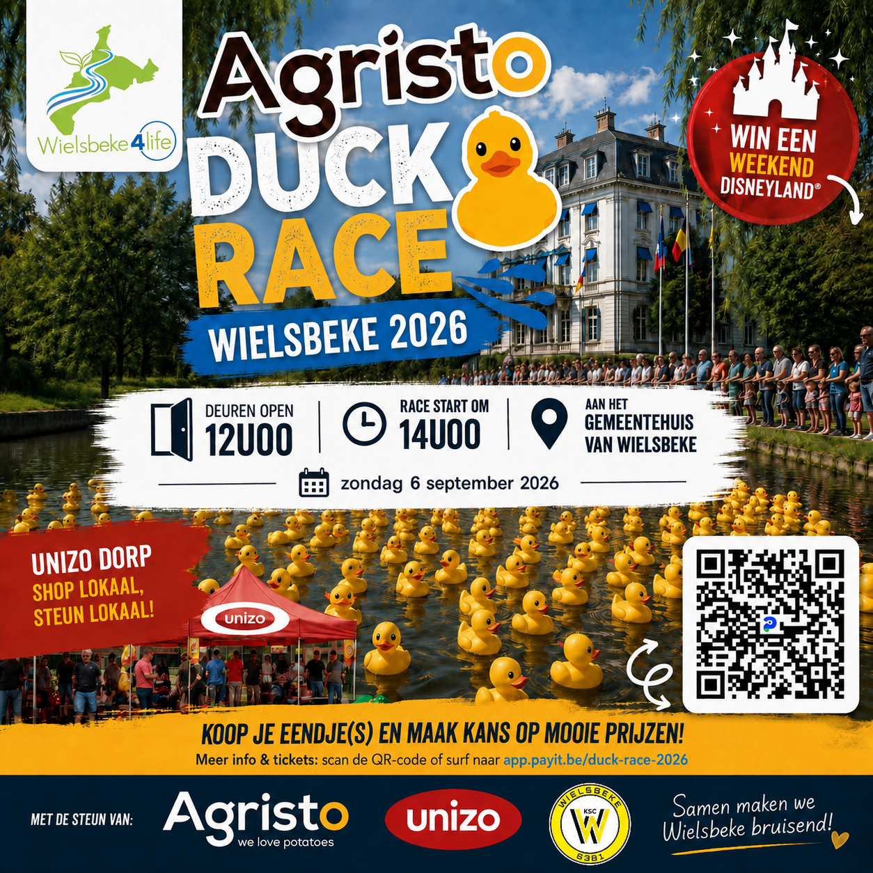 Promoposter Agristo Duck Race Wielsbeke 2026